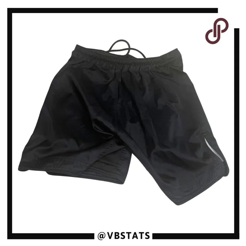 XMartial Men's‎ Satin Skull Lined Drawstring Athletic Shorts Black Medium